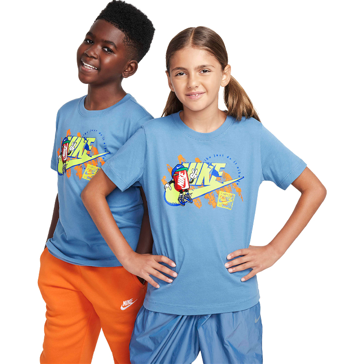 Футболка Nike K NSW TEE BOXY 1 FUTURA / Мужской / XL / Голубой photo 3
